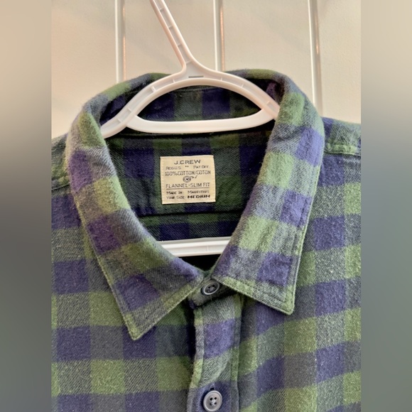 J. Crew Slim Fit Flannel - Men’s - Sz Medium - Picture 3 of 3